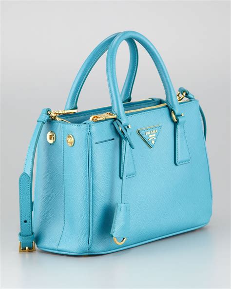 prada blue handbag